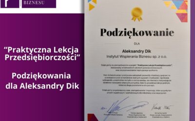 Praktyczna Lekcja Przedsiębiorczości – podziękowania od prezydenta Katowic